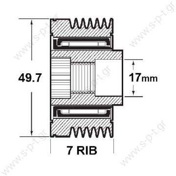 535 0021 10  INA  ΤΡΟΧΑΛΙΑ  ΔΥΝΑΜΟ   BOSCH MERCEDES VARIO 612,812D 6V, SSANGYONG     Ελεύθερη περιστροφή γεννήτριας f00m991395 INA Ελεύθερη περιστροφή γεννήτριας    MERCEDES-BENZ (6281550015)  Bosch Mercedes / Ssangyong   Bosch  	Mercedes / Ssangyong - 